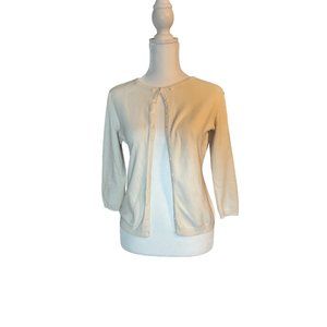 Apostrophe Cream Button Down Cardigan